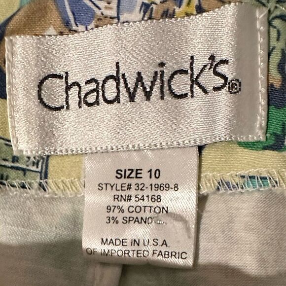 Vintage Chadwick’s Seaside French Riviera Print Skirt, Size 10 - Picture 8 of 10